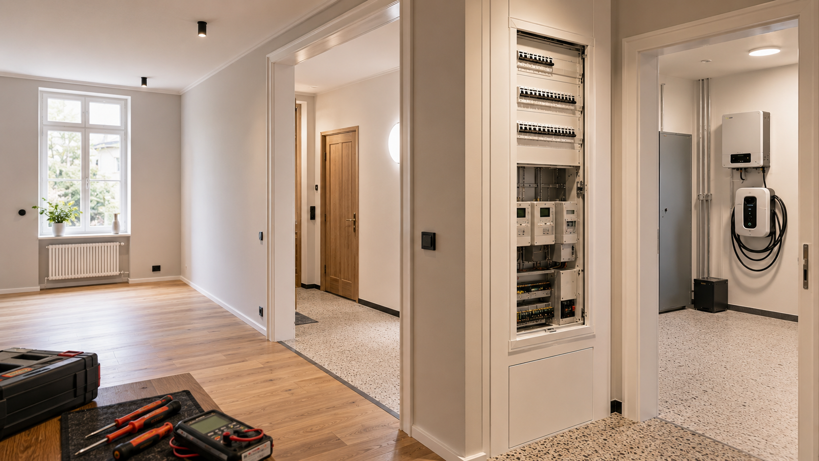 Elektroinstallation Göppingen bei fachgerechter Modernisierung eines regionalen Wohngebäudes