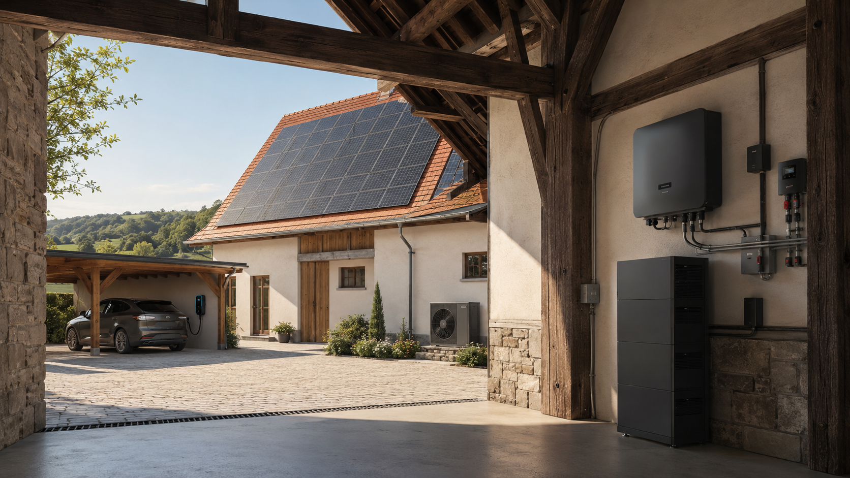 Photovoltaik Nürtingen auf Wohnhaus mit Speicher, Wallbox und intelligenter Energiesteuerung